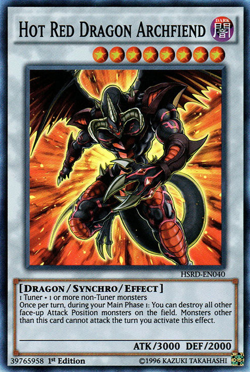 Hot Red Dragon Archfiend [HSRD-EN040] Super Rare | Odin's Place