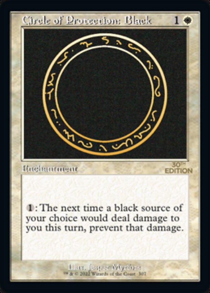 Circle of Protection: Black (Retro) [30th Anniversary Edition] | Odin's Place