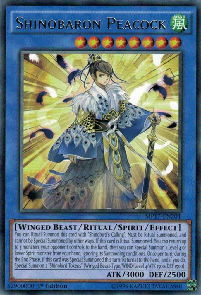 Shinobaron Peacock [MP17-EN201] Rare | Odin's Place