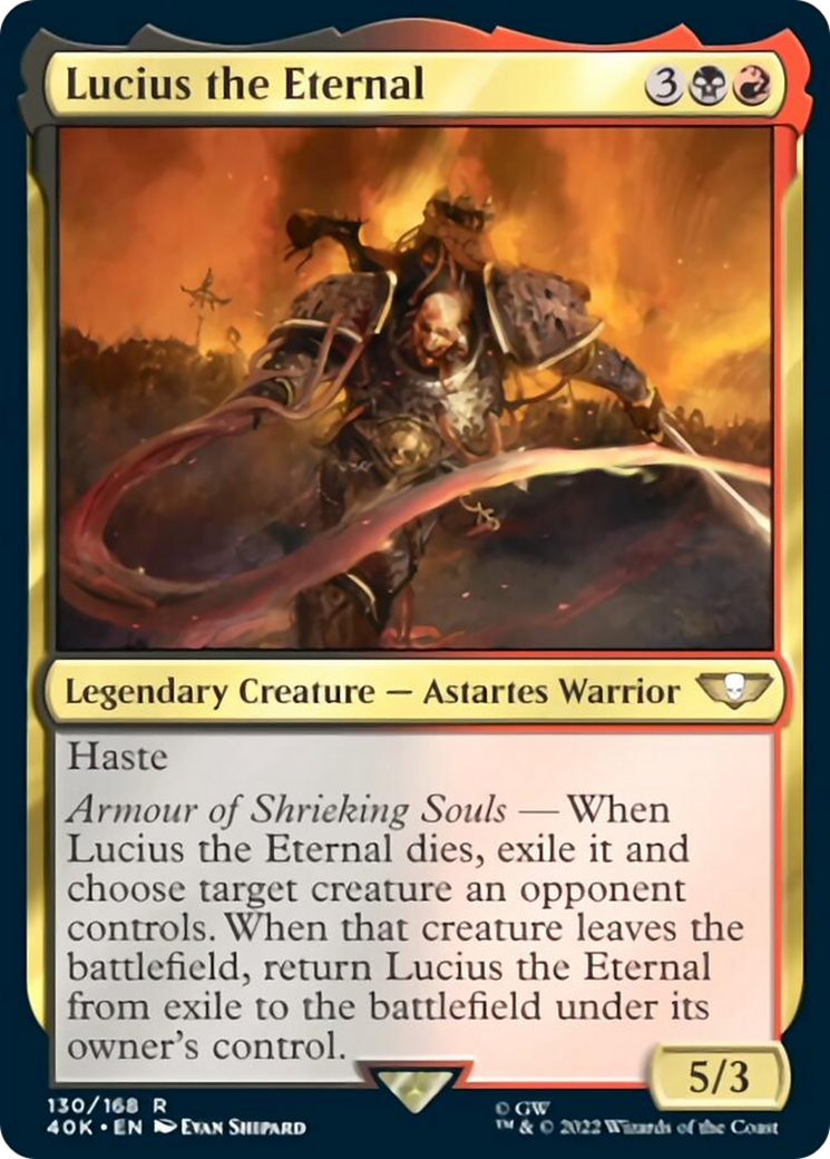 Lucius the Eternal (Surge Foil) [Warhammer 40,000] | Odin's Place
