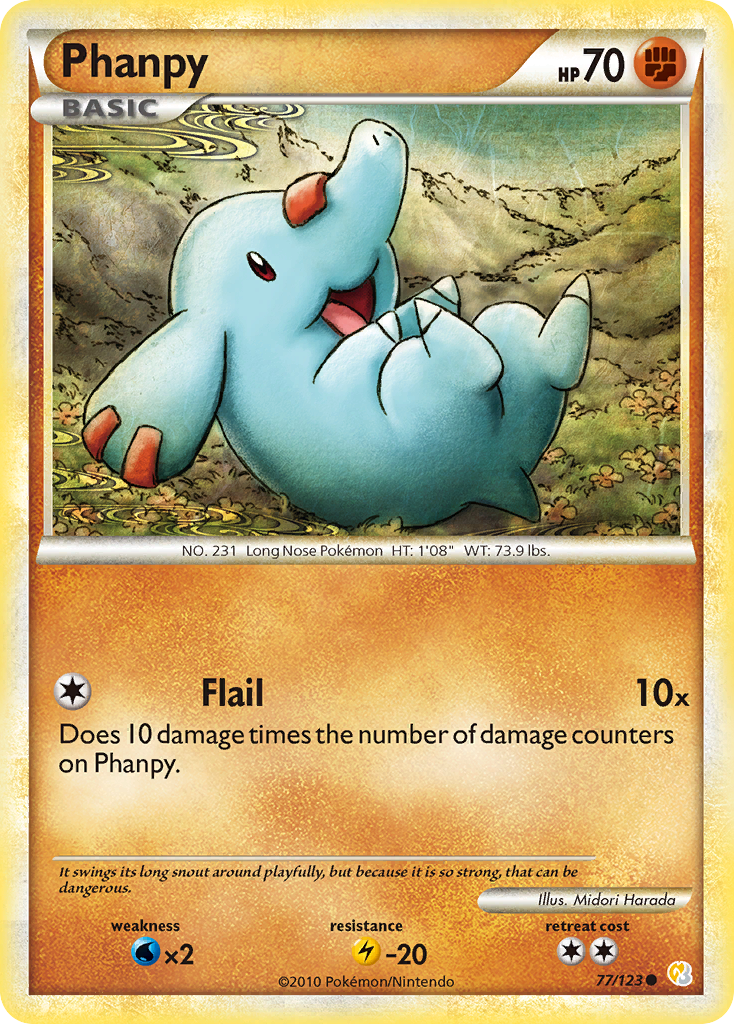 Phanpy (77/123) [HeartGold & SoulSilver: Base Set] | Odin's Place
