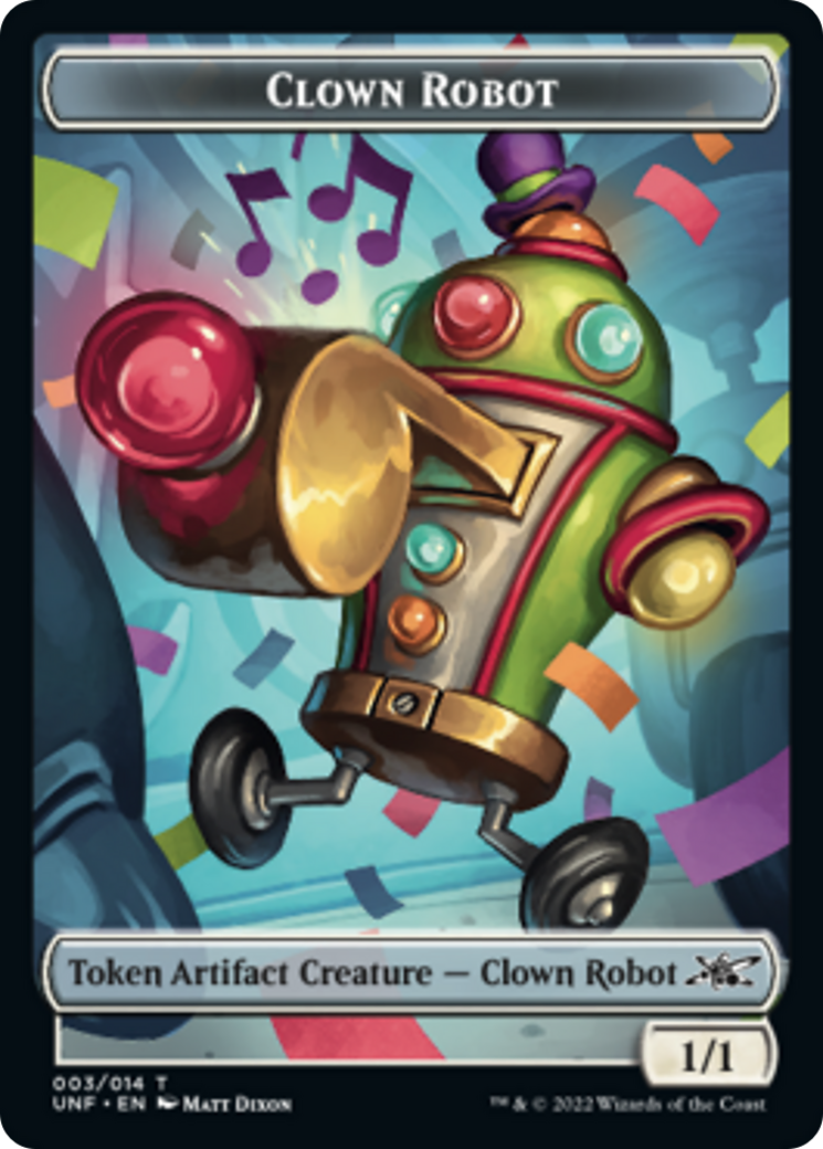 Clown Robot (003) // Balloon Double-Sided Token [Unfinity Tokens] | Odin's Place