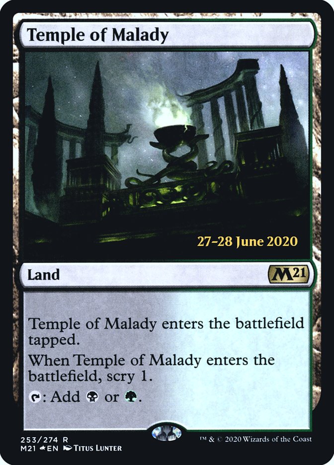 Temple of Malady [Core Set 2021 Prerelease Promos] | Odin's Place