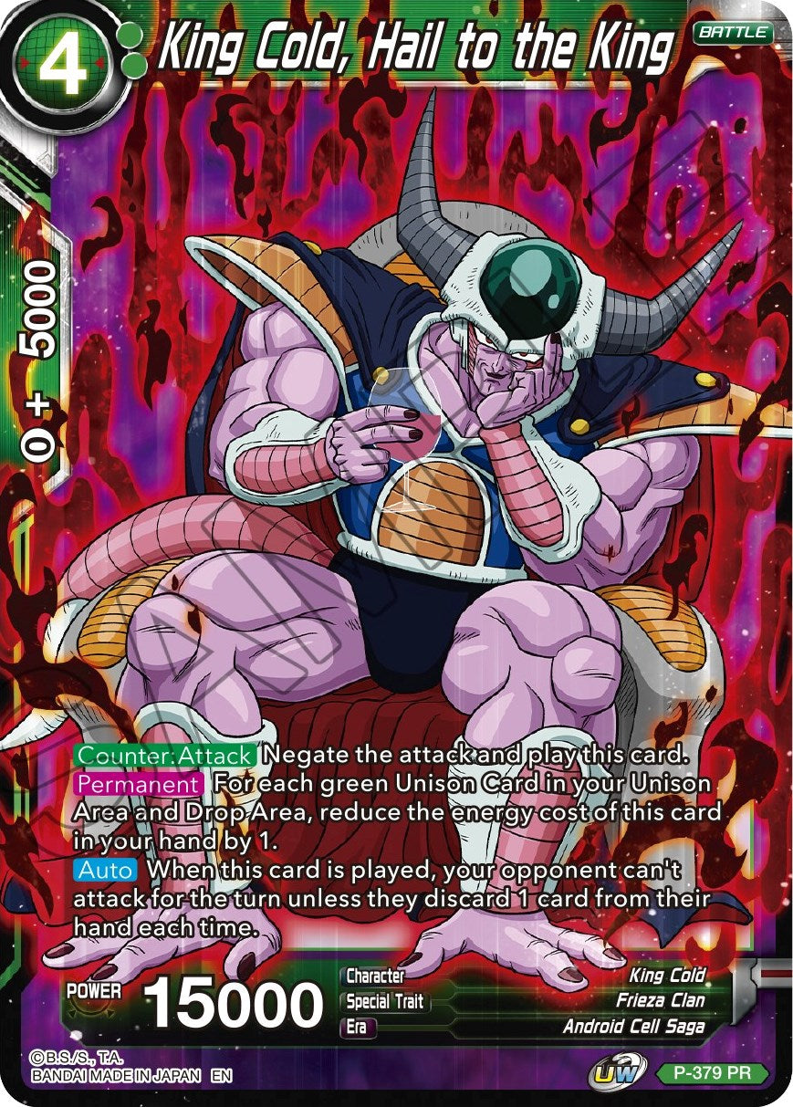 King Cold, Hail to the King (P-379) [Tournament Promotion Cards] | Odin's Place