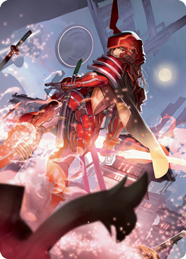 Peerless Samurai Art Card [Kamigawa: Neon Dynasty Art Series] | Odin's Place