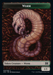 Worm // Knight Double-Sided Token [Double Masters 2022 Tokens] | Odin's Place