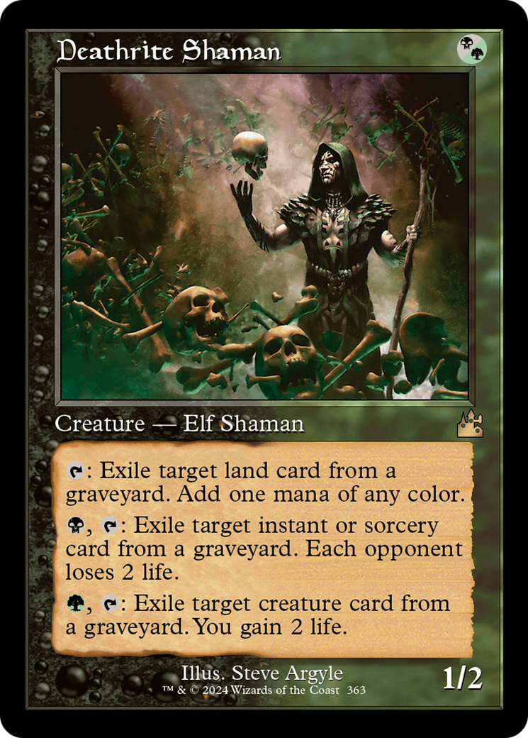 Deathrite Shaman (Retro Frame) [Ravnica Remastered] | Odin's Place