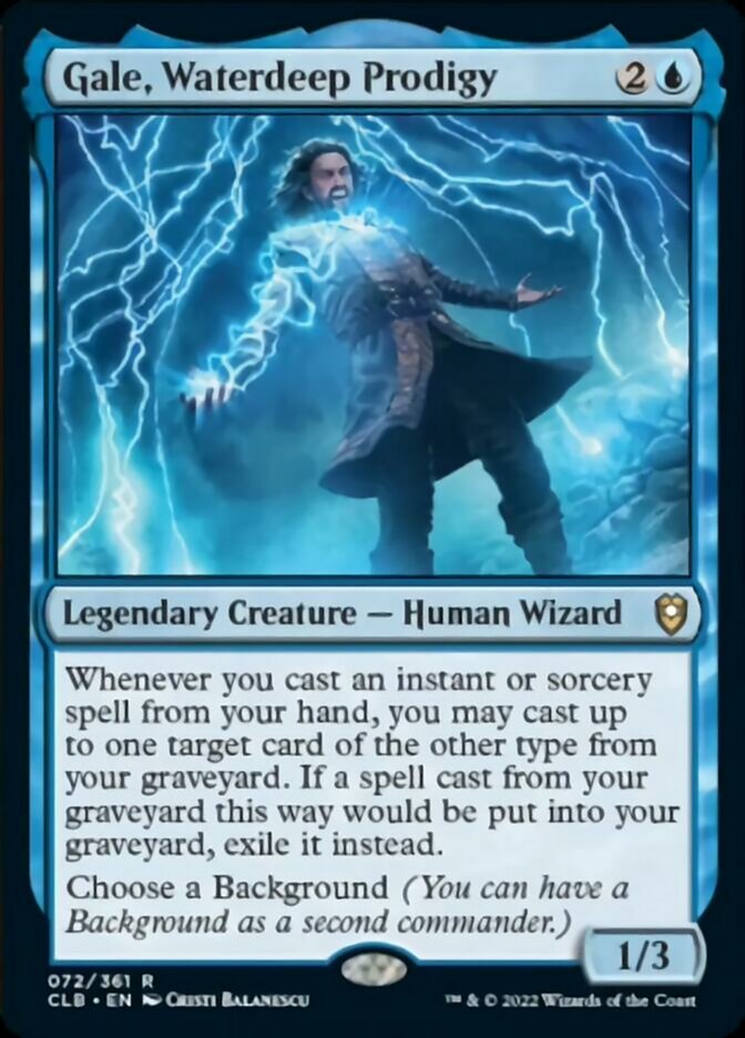Gale, Waterdeep Prodigy [Commander Legends: Battle for Baldur's Gate] | Odin's Place