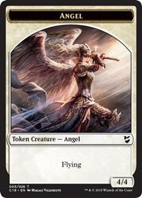 Angel // Cat Double-Sided Token [Commander 2018 Tokens] | Odin's Place