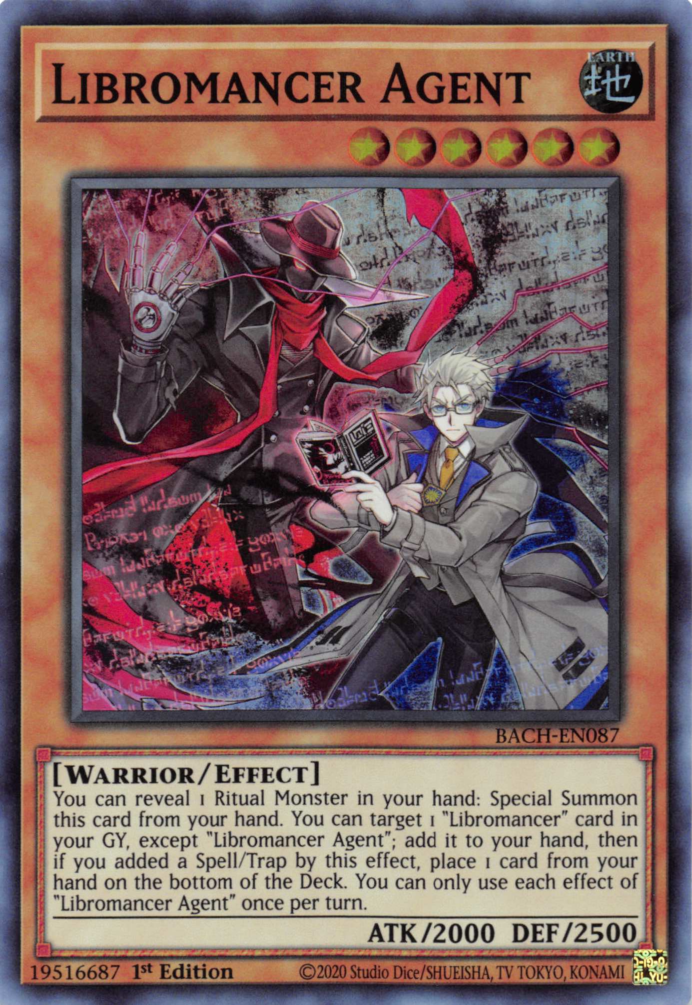 Libromancer Agent [BACH-EN087] Super Rare | Odin's Place