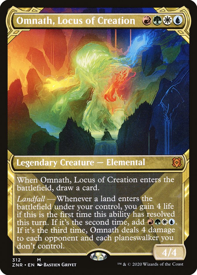 Omnath, Locus of Creation (Showcase) [Zendikar Rising] | Odin's Place