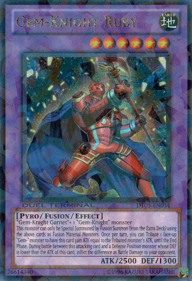 Gem-Knight Ruby [DT05-EN034] Ultra Rare | Odin's Place