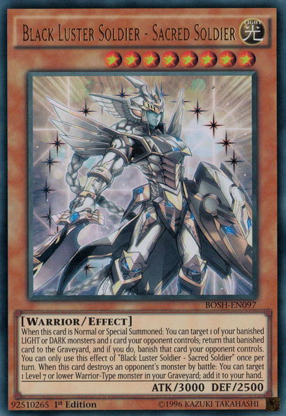 Black Luster Soldier - Sacred Soldier [BOSH-EN097] Ultra Rare | Odin's Place