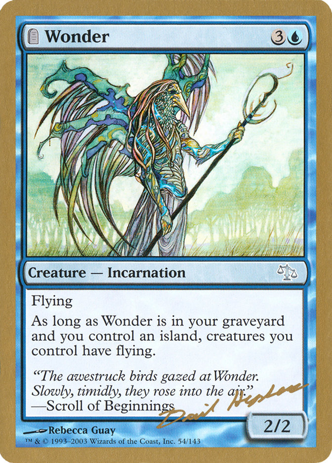 Wonder (Dave Humpherys) [World Championship Decks 2003] | Odin's Place
