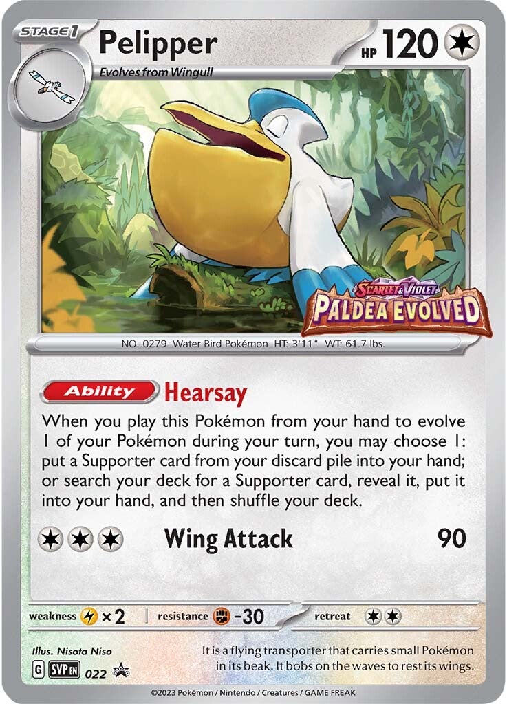 Pelipper (022) [Scarlet & Violet: Black Star Promos] | Odin's Place