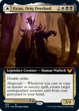 Extus, Oriq Overlord // Awaken the Blood Avatar (Extended Art) [Strixhaven: School of Mages] | Odin's Place