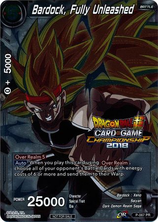 Bardock, Fully Unleashed (P-067) [Tournament Promotion Cards] | Odin's Place