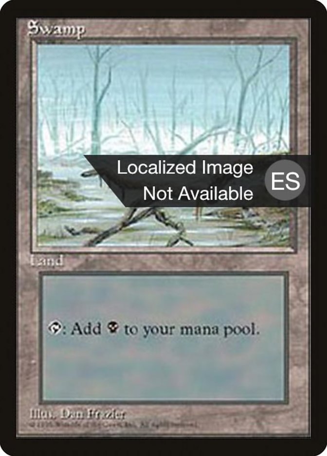 Swamp (A) [Fourth Edition (Foreign Black Border)] | Odin's Place