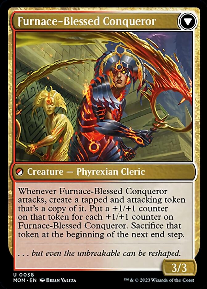 Sun-Blessed Guardian // Furnace-Blessed Conqueror [March of the Machine] | Odin's Place