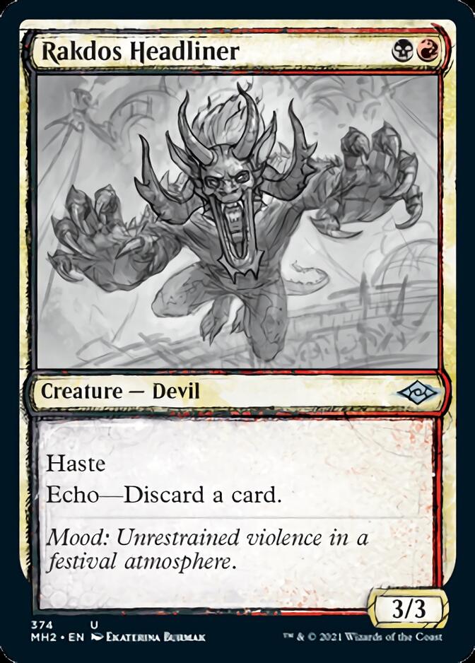 Rakdos Headliner (Sketch) [Modern Horizons 2] | Odin's Place