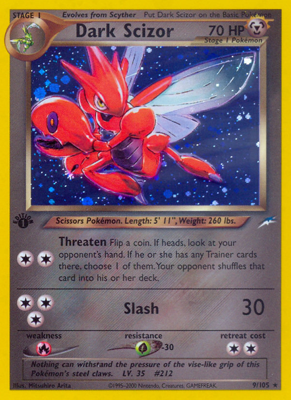 Dark Scizor (9/105) [Neo Destiny 1st Edition] | Odin's Place