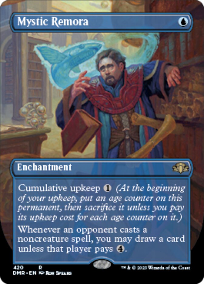 Mystic Remora (Borderless Alternate Art) [Dominaria Remastered] | Odin's Place