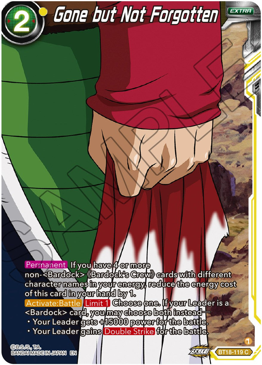 Gone but Not Forgotten (BT18-119) [Dawn of the Z-Legends] | Odin's Place