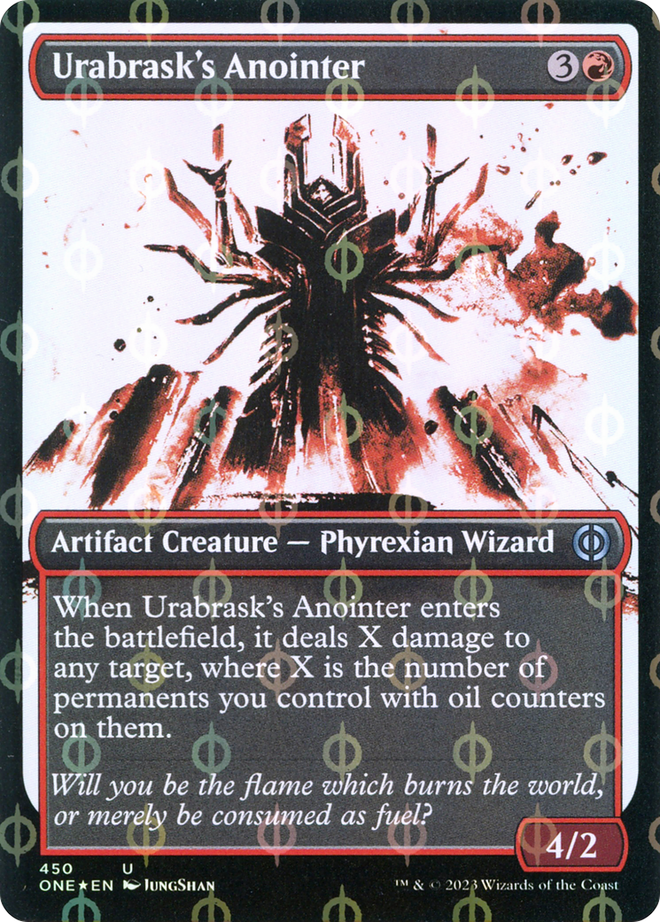 Urabrask's Anointer (Showcase Ichor Step-and-Compleat Foil) [Phyrexia: All Will Be One] | Odin's Place
