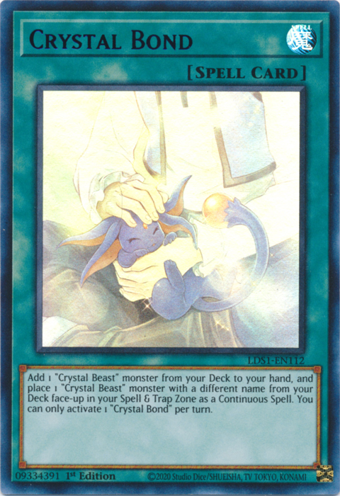 Crystal Bond (Green) [LDS1-EN112] Ultra Rare | Odin's Place