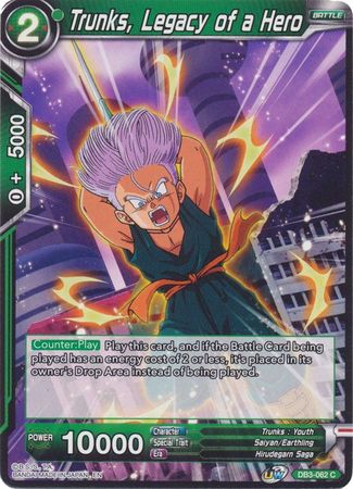 Trunks, Legacy of a Hero (DB3-062) [Giant Force] | Odin's Place