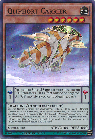 Qliphort Carrier (SE) [NECH-ENS03] Super Rare | Odin's Place