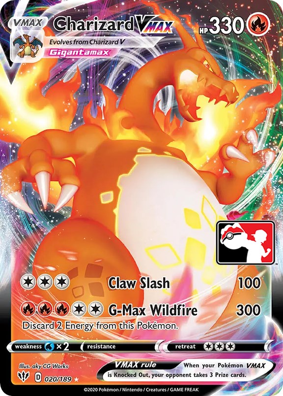 Charizard VMAX (020/189) [Prize Pack Series One] | Odin's Place