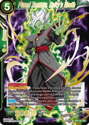 Fused Zamasu, Deity's Wrath (Gold Stamped) (DB1-057) [Mythic Booster] | Odin's Place