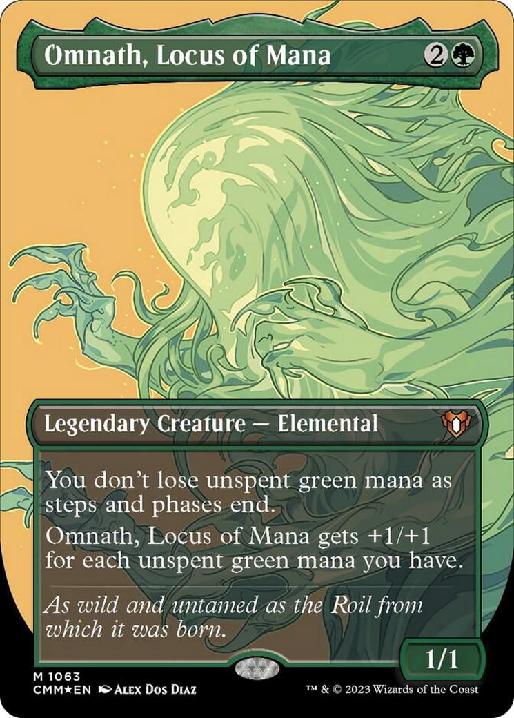 Omnath, Locus of Mana (Borderless Textured Foil Frame Break) [Commander Masters] | Odin's Place
