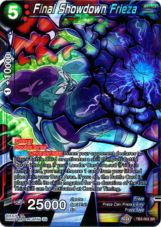 Final Showdown Frieza (TB3-002) [Clash of Fates] | Odin's Place