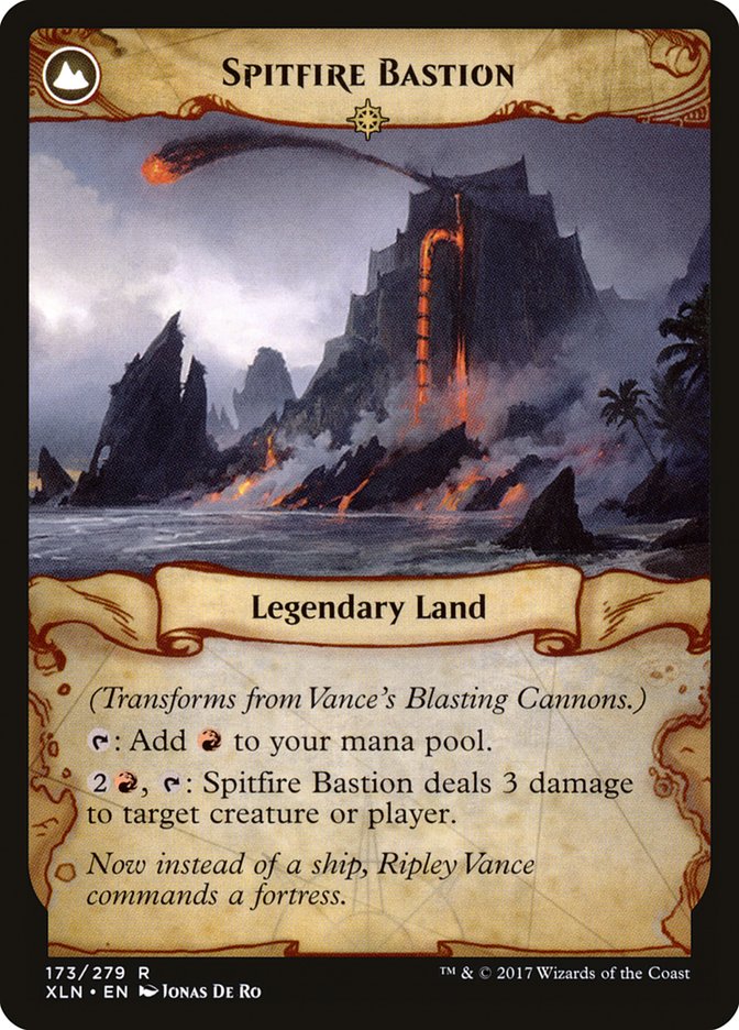 Vance's Blasting Cannons // Spitfire Bastion [Ixalan] | Odin's Place