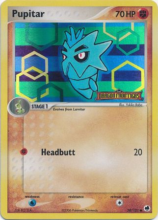 Pupitar (58/101) (Stamped) [EX: Dragon Frontiers] | Odin's Place