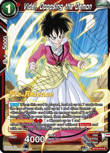 Videl, Opposing the Demon (BT15-015) [Saiyan Showdown Prerelease Promos] | Odin's Place