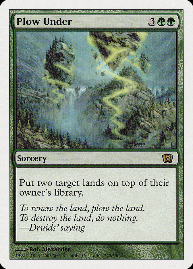 Plow Under (8th Edition) [Oversize Cards] | Odin's Place