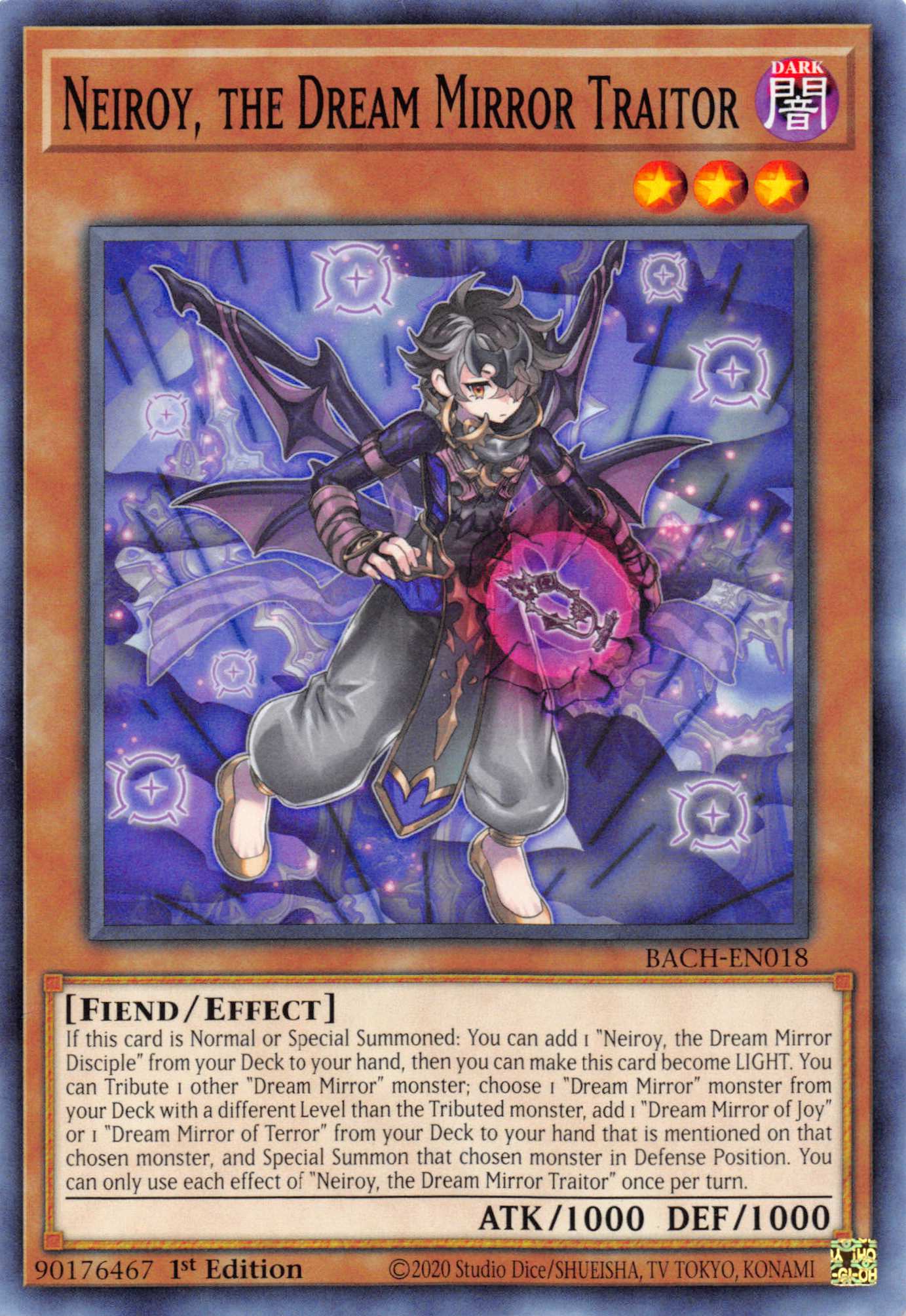 Neiroy, the Dream Mirror Traitor [BACH-EN018] Common | Odin's Place