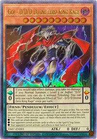Go! - D/D/D Divine Zero King Rage [YA07-EN001] Ultra Rare | Odin's Place