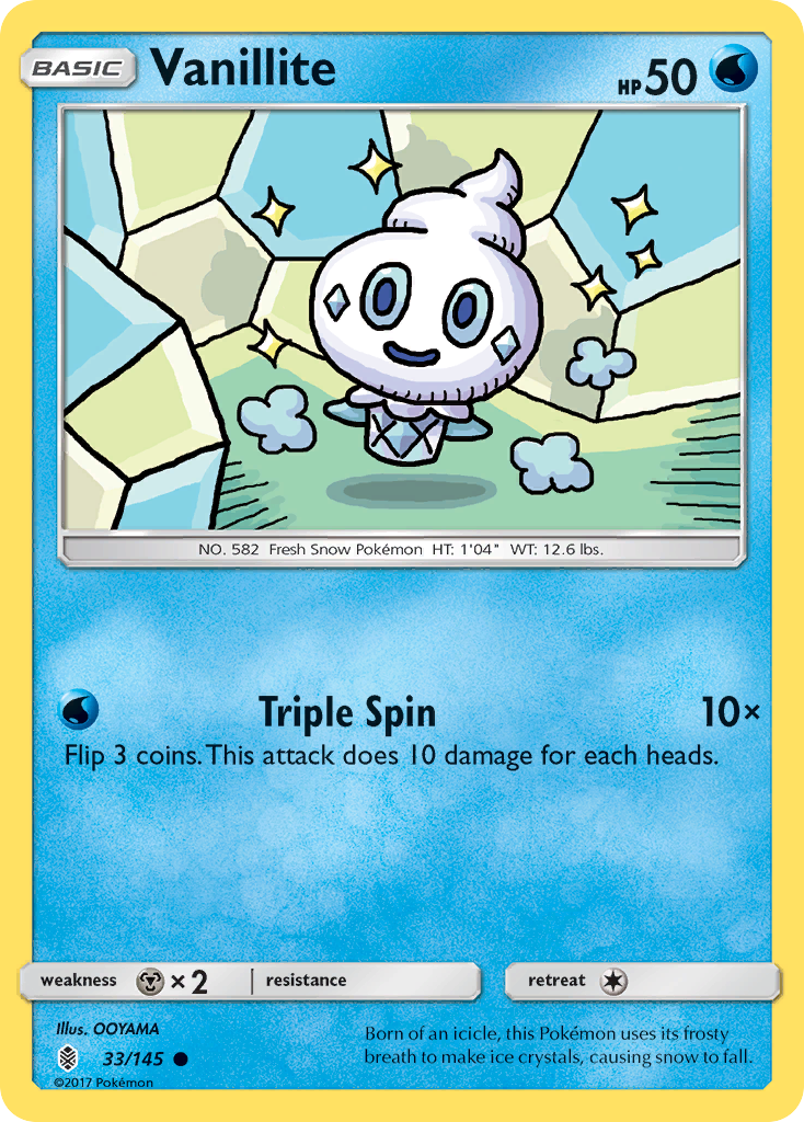 Vanillite (33/145) [Sun & Moon: Guardians Rising] | Odin's Place