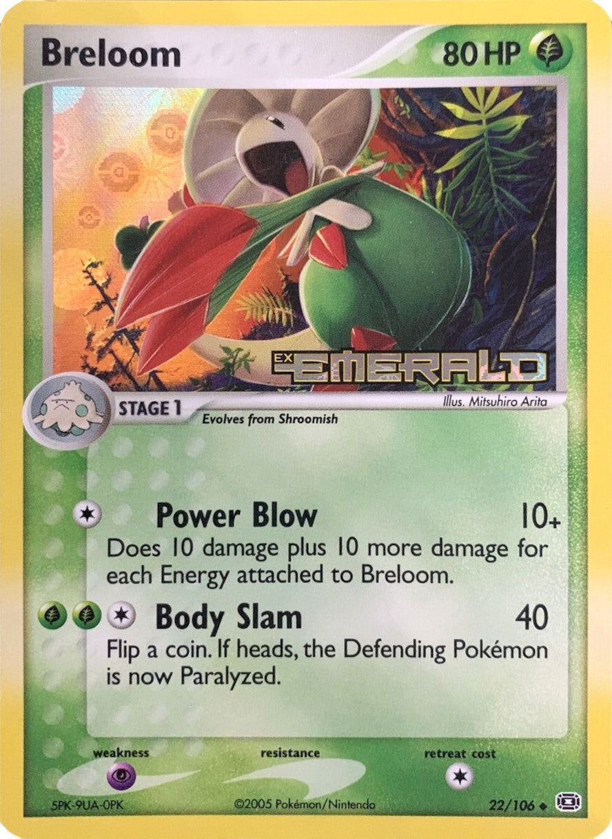 Breloom (22/106) (Stamped) [EX: Emerald] | Odin's Place