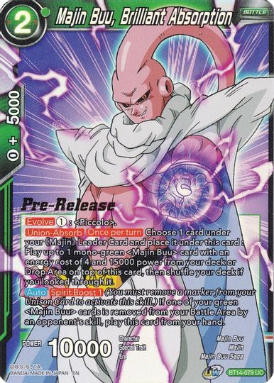 Majin Buu, Brilliant Absorption (BT14-079) [Cross Spirits Prerelease Promos] | Odin's Place