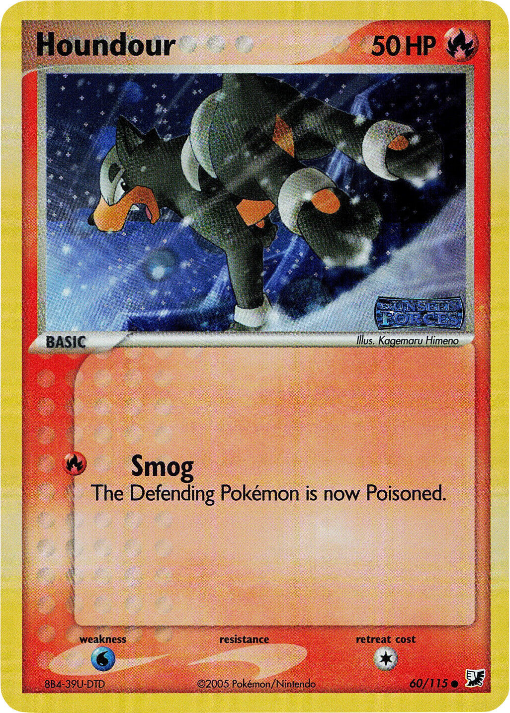 Houndour (60/115) (Stamped) [EX: Unseen Forces] | Odin's Place