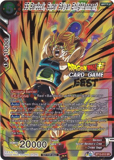 SS Bardock, Super Saiyan Enlightenment (Card Game Fest 2022) (BT13-010) [Tournament Promotion Cards] | Odin's Place