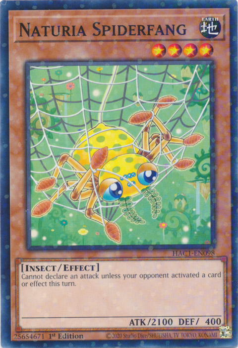 Naturia Spiderfang (Duel Terminal) [HAC1-EN098] Common | Odin's Place