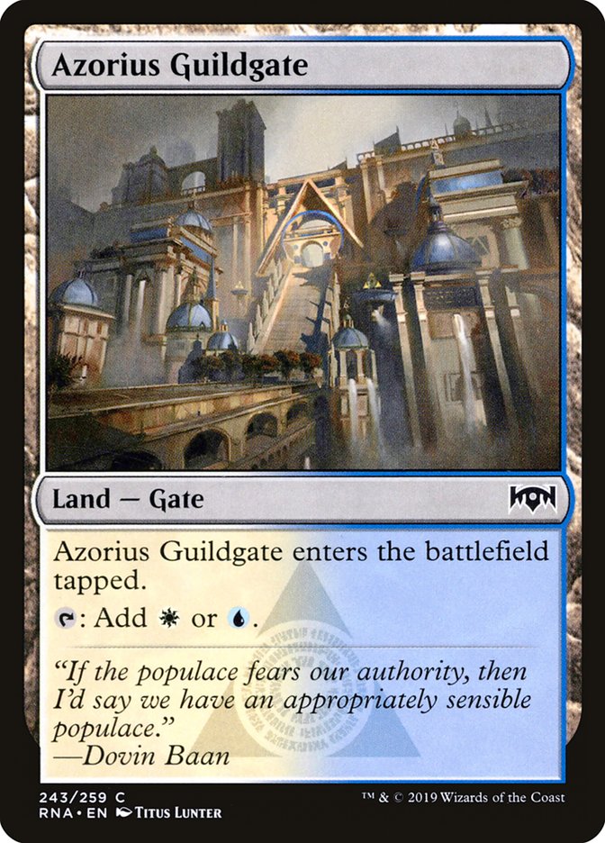 Azorius Guildgate (243/259) [Ravnica Allegiance] | Odin's Place