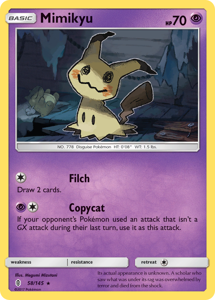 Mimikyu (58/145) [Sun & Moon: Guardians Rising] | Odin's Place