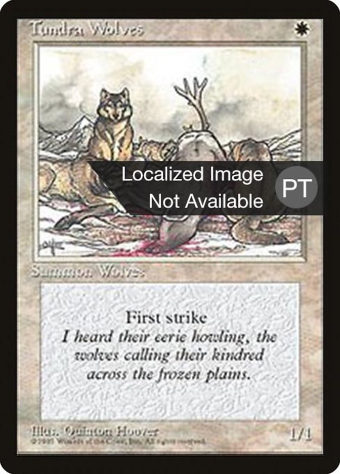 Tundra Wolves [Fourth Edition (Foreign Black Border)] | Odin's Place